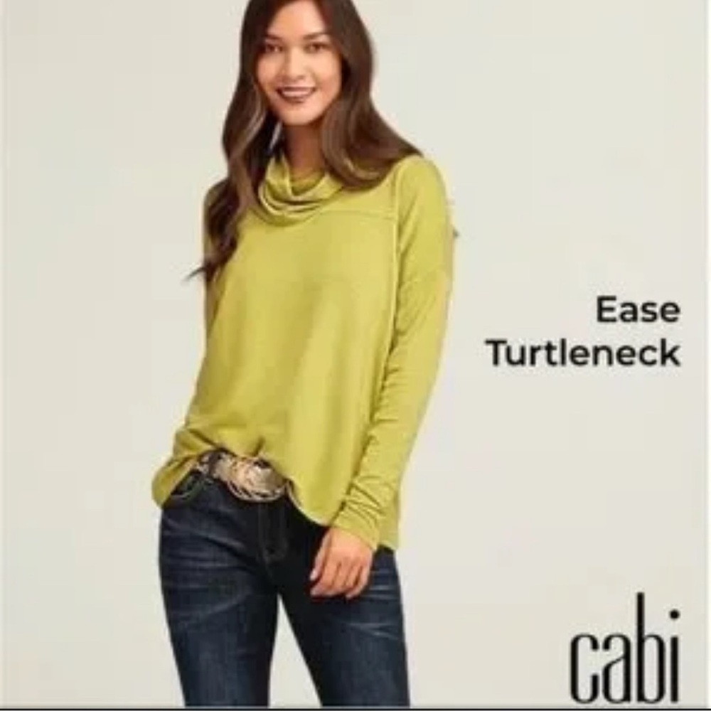 NWT Cabi Women’s Small # 4193 Ease Turtleneck Bright Moss Sweater Top S $95 - Picture 14 of 14